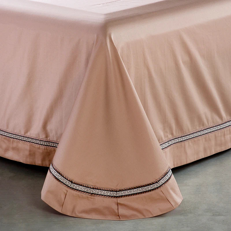 Juego de cama de lujo en algodón jacquard de primera calidad THL1049