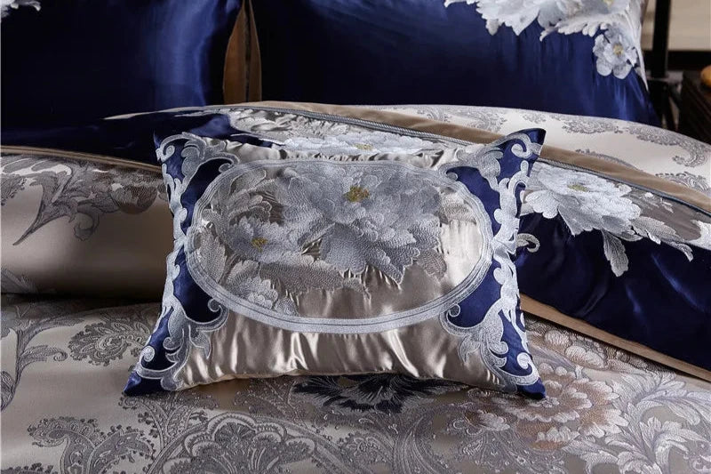 Parure de lit en satin de coton de luxe THL1055 Élégante et sophistiquée pour un confort ultime
