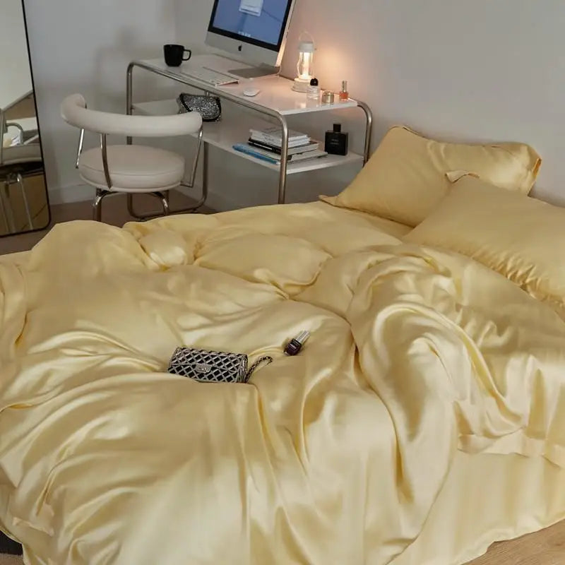 Premium Eucalyptus Lyocell Bed Sheet Set - Yellow