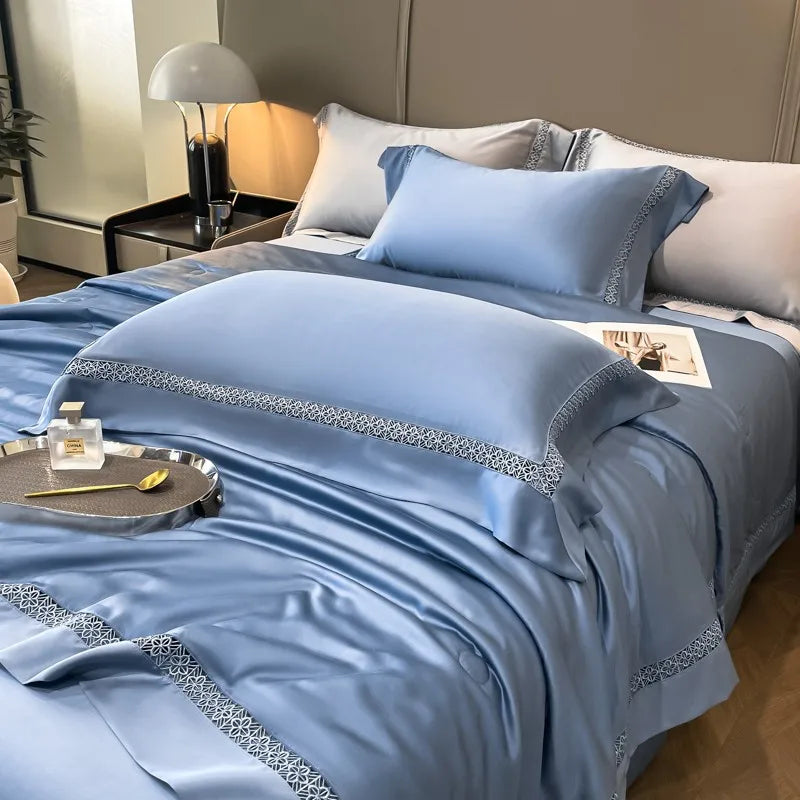 THL1076 Eucalyptus Lyocell Reversible Soft Touch Bedding (H)