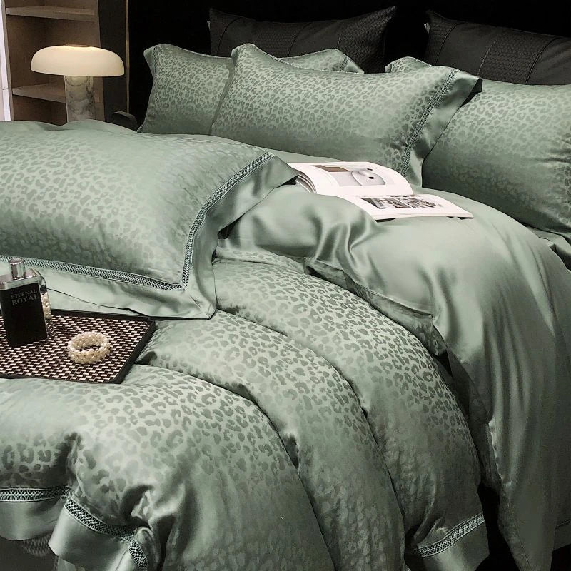 Lyocell Eucalyptus Cotton Fiber Jacquard Bedding Set