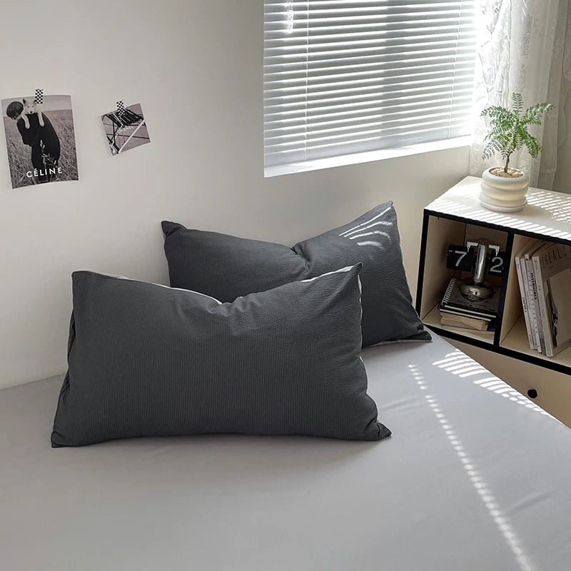 Housse de couette confortable et légère en microfibre brossée ultra douce THL1036