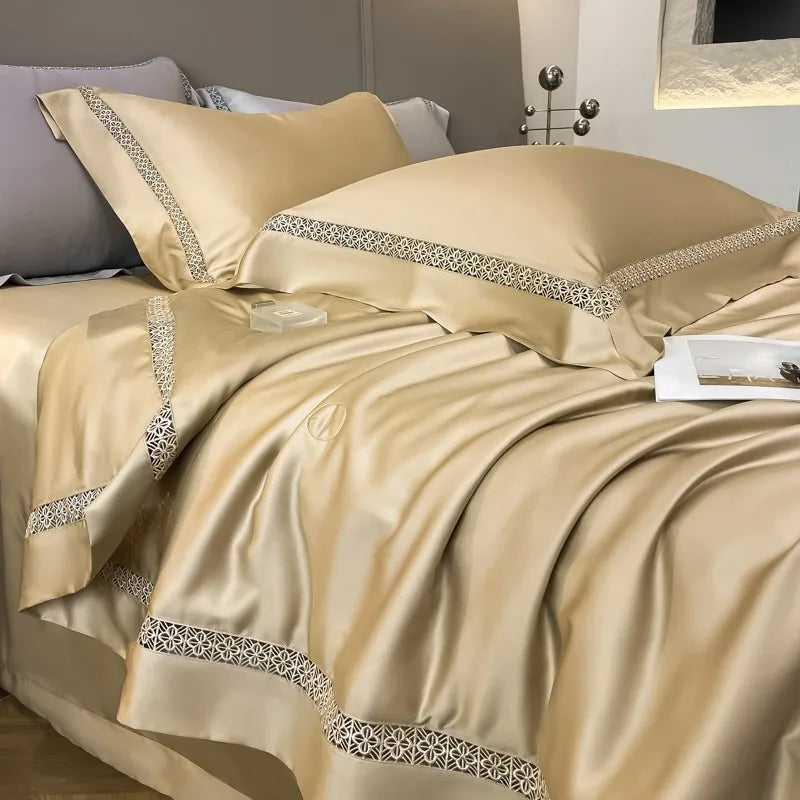 THL1076 Eucalyptus Lyocell Reversible Soft Touch Bedding (A)