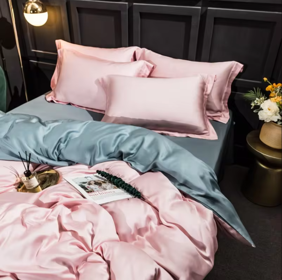 Parure de lit THL1048 au style frais et simple Parure de lit nette et élégante pour un confort moderne