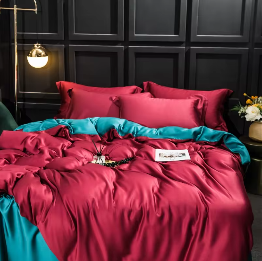 Parure de lit THL1048 au style frais et simple Parure de lit nette et élégante pour un confort moderne