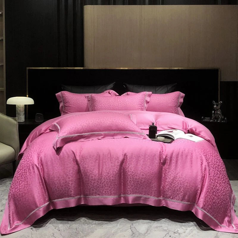 Lyocell Eucalyptus Cotton Fiber Jacquard Bedding Set