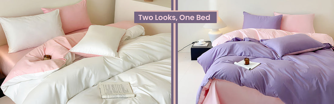 Two Looks, One Bed: Why Our 100% Cotton Reversible Bedding Set Is the Smartest Upgrade for Your Bedroom.