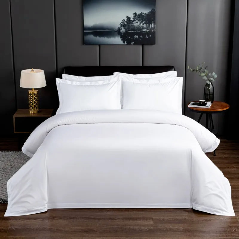 5-star hotel bedding Premium Hotel White 600TC Premium White 100% Cotton Bedding Set 