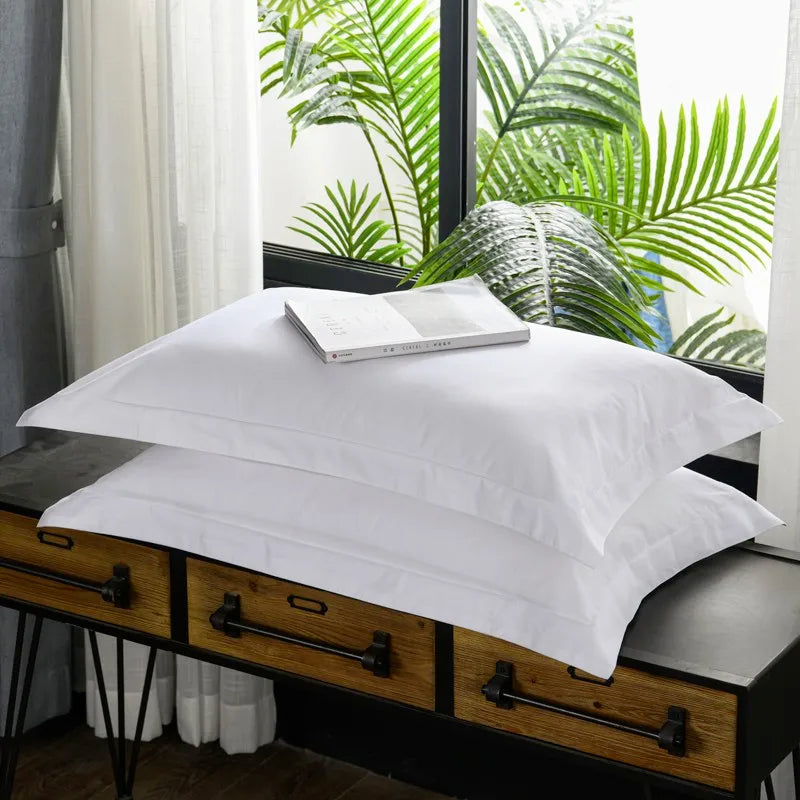 600TC White 100% Cotton Bedding Set available in King, Queen, Double, Twin sizes