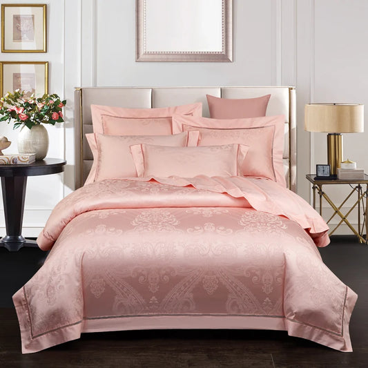 THL1080 Vintage Jacquard Egyptian Cotton Bedding Set Classic and Luxurious