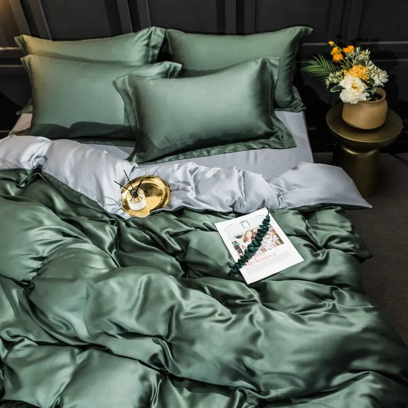 Parure de lit THL1048 au style frais et simple Parure de lit nette et élégante pour un confort moderne