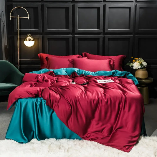 Parure de lit THL1048 au style frais et simple Parure de lit nette et élégante pour un confort moderne