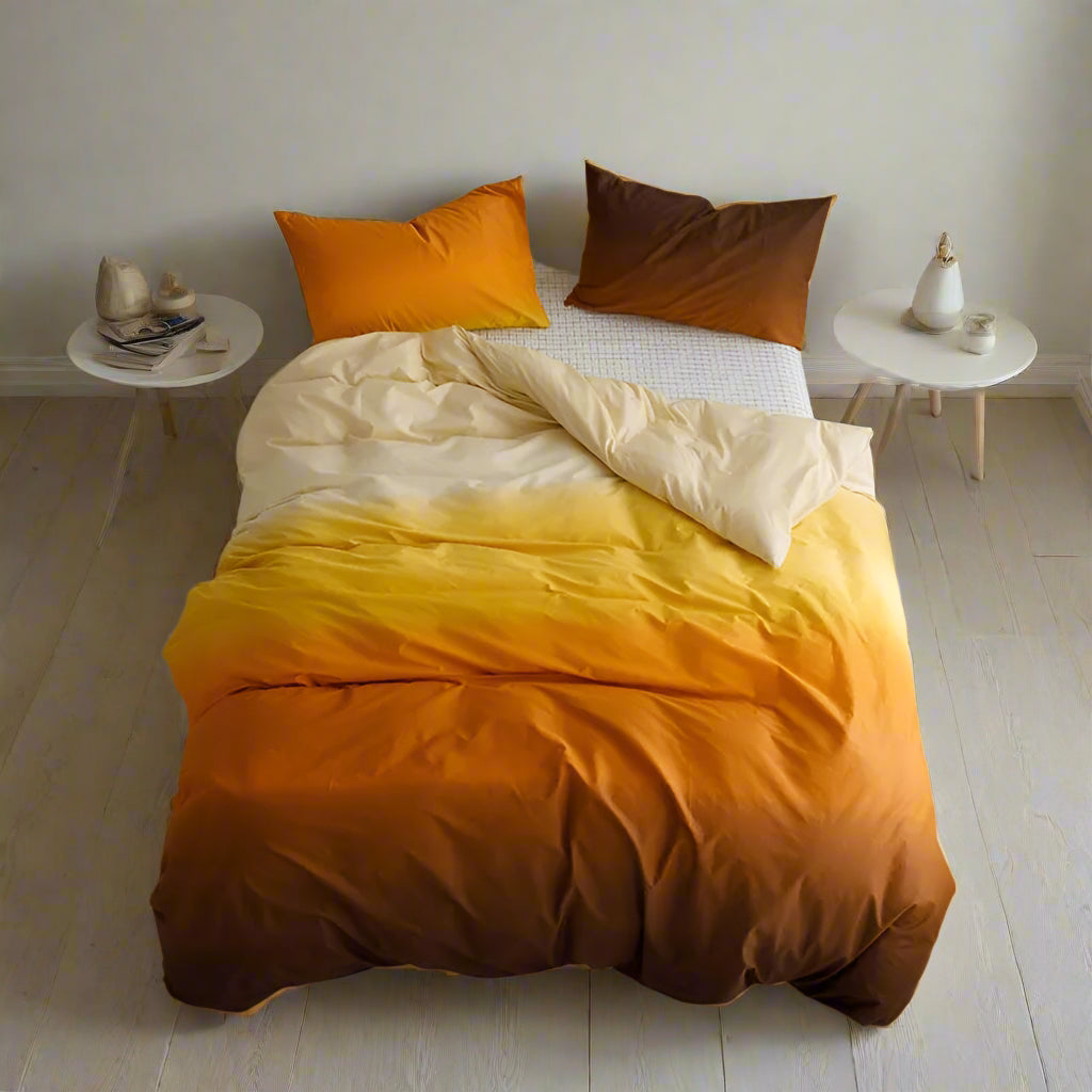 Luxury bed linens Gradient Colorful Bedding Set Collection