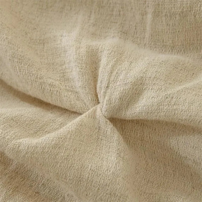 Pleated cotton Lined fabric close-up