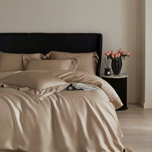 THL1046 Luxurious Dusty Eucalyptus Lyocell Bed Sheets Silky Soft & Cooling for a Perfect Night's Sleep (D)
