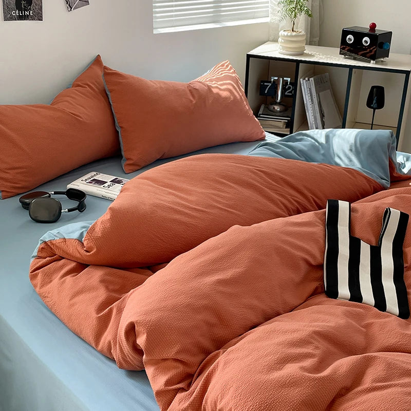 Housse de couette confortable et légère en microfibre brossée ultra douce THL1036