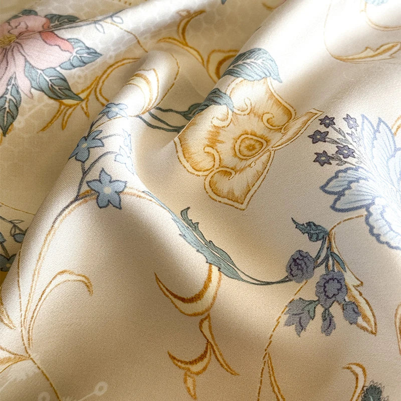 600TC Eucalyptus Bamboo Cooling 4Pcs Bedding Set - Beige