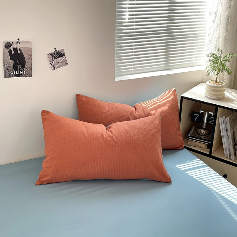 Housse de couette confortable et légère en microfibre brossée ultra douce THL1036
