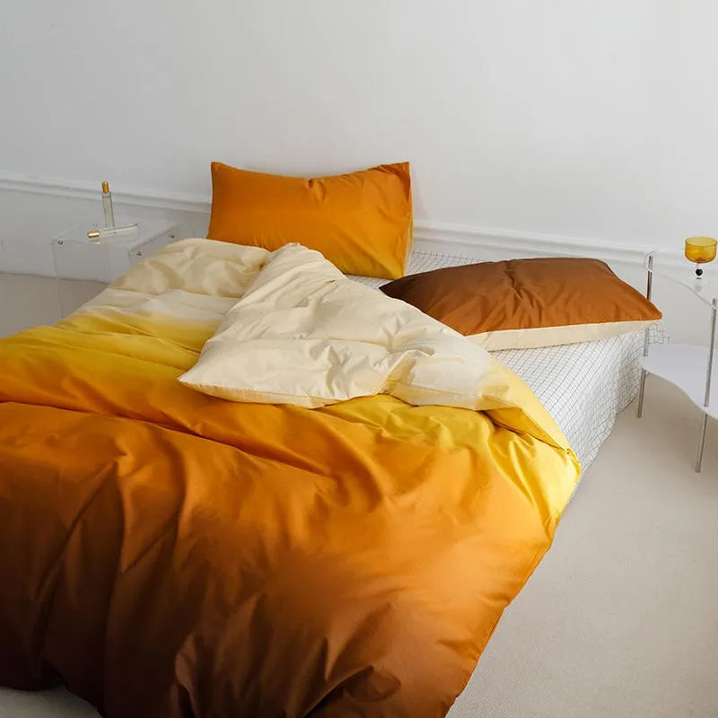 Gradient Colorful Bedding Set Collection
