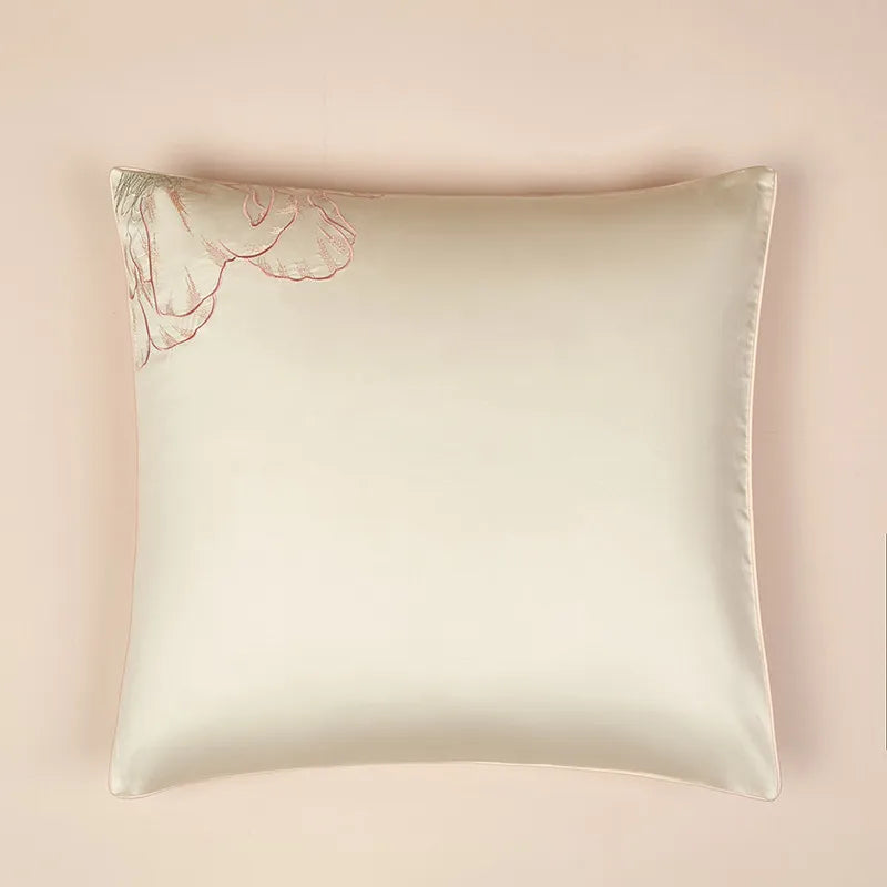 Parure de lit en coton égyptien THL1132 avec housse de couette et broderie classique orientale et patchwork
