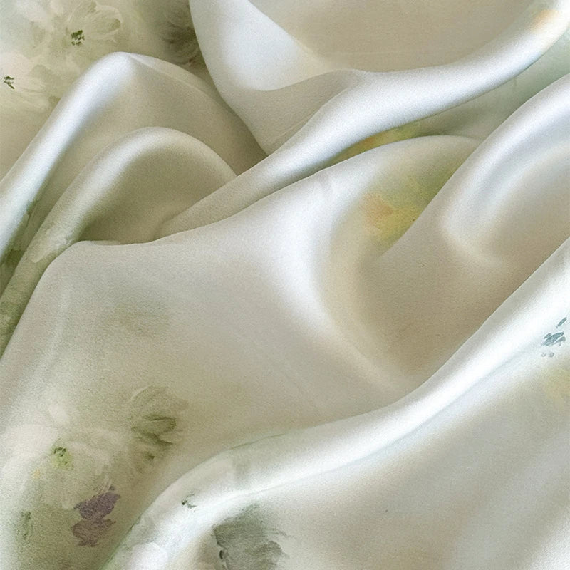 600TC Eucalyptus Bamboo Cooling 4Pcs Bedding Set - Green