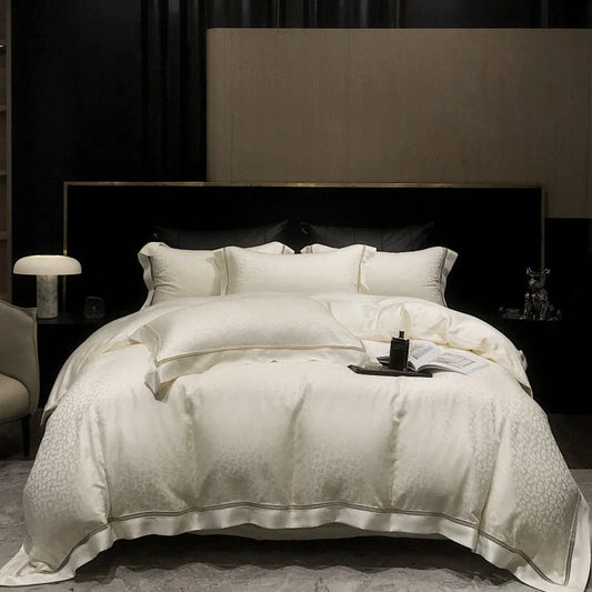 Lyocell Eucalyptus Cotton Fiber Jacquard Bedding Set