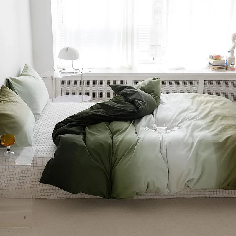 Gradient Colorful Bedding Set Collection