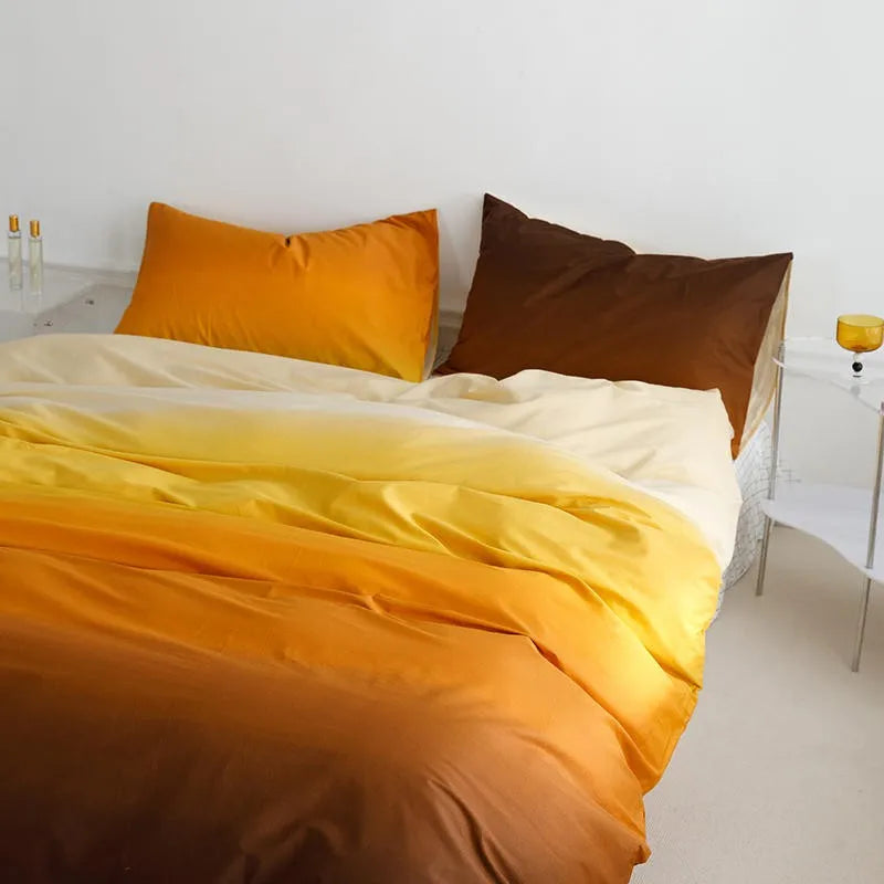 Gradient Colorful Bedding Set Collection