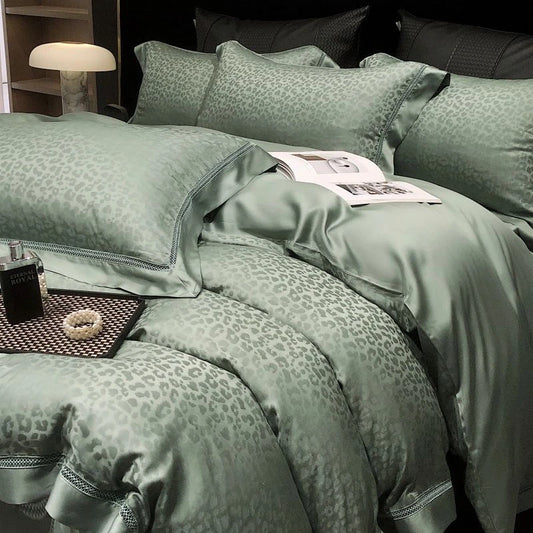 Lyocell Eucalyptus Cotton Fiber Jacquard Bedding Set