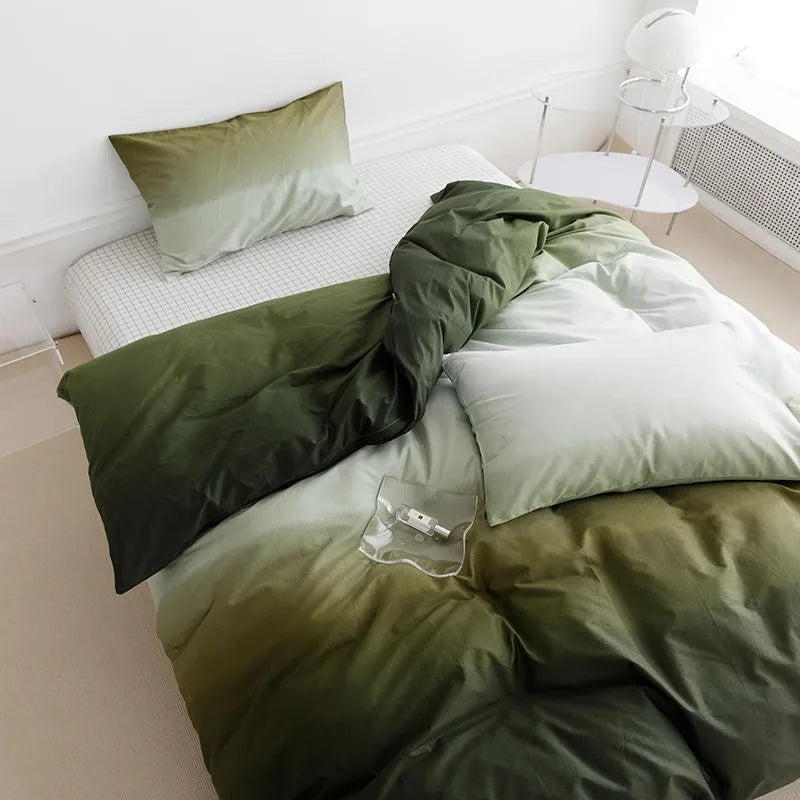 Gradient Colorful Bedding Set Collection