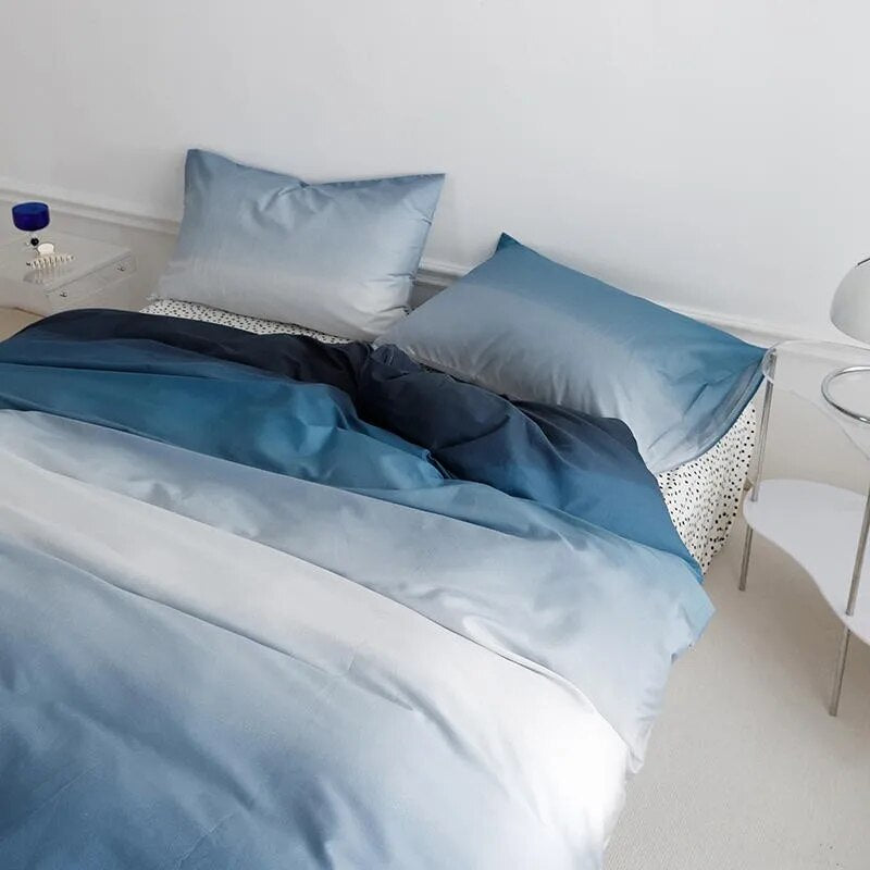 Gradient Colorful Bedding Set Collection