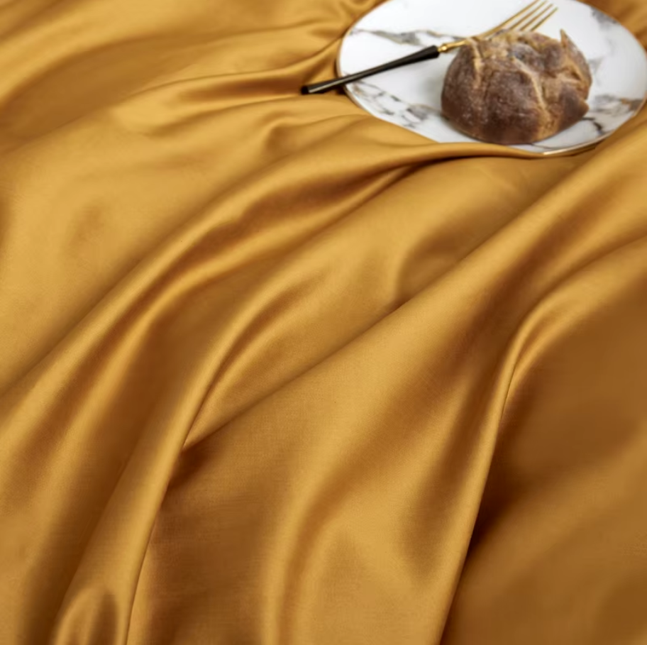 THL1044 Elegant Comfort and Classic Style Silky Soft Pure Egyptian Cotton Solid Color Bedding Set (B)