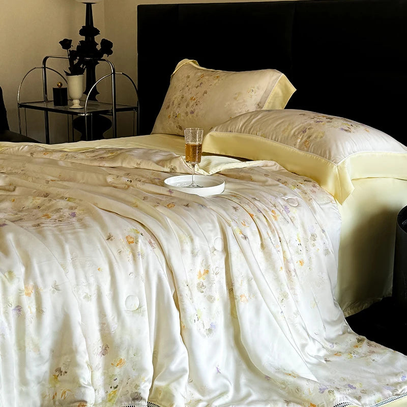 THL1170 Eucalyptus Lyocell & Silky Cotton, Soft to Touch Summer Bedspread (A)