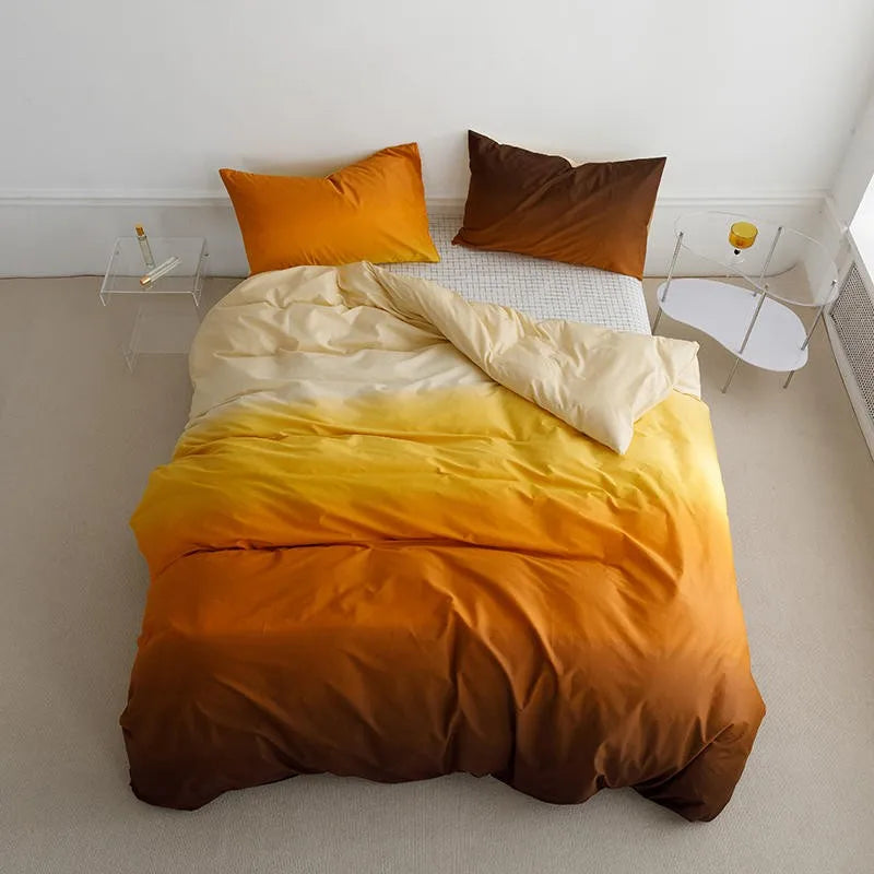 Gradient Colorful Bedding Set Collection