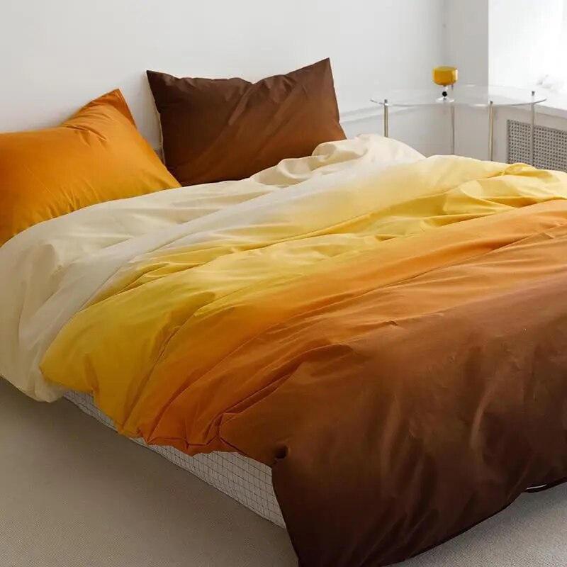 Gradient Colorful Bedding Set Collection