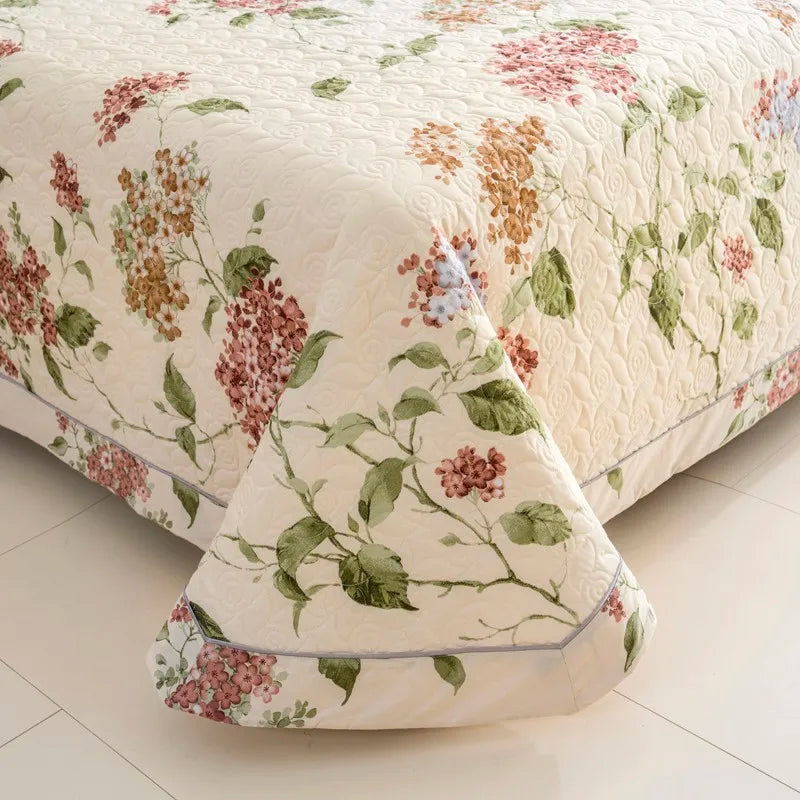 luxury sheets 500TC Floral 3Pcs Lightweight Cotton Quilt Set