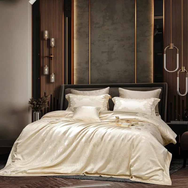 premium bed linen 1000TC Luxurious Satin Egyptian Cotton Bed Sheet Set