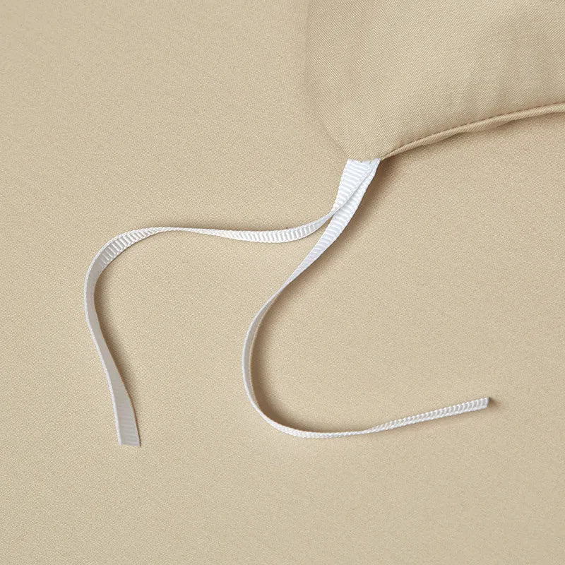 silk bed sheets Egyptian Cotton Embroidered Patchwork Bedding Set - Beige